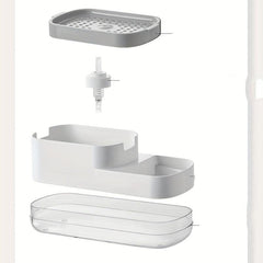 Sink Caddy Soap Dispenser with Sponge Holder & Lotion