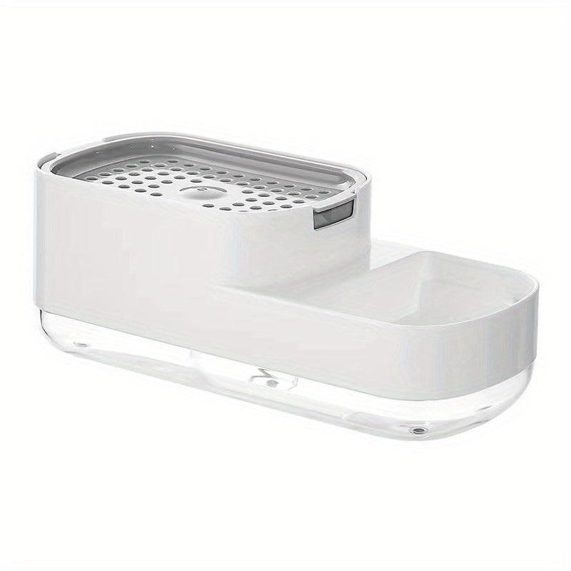 Sink Caddy Soap Dispenser with Sponge Holder & Lotion
