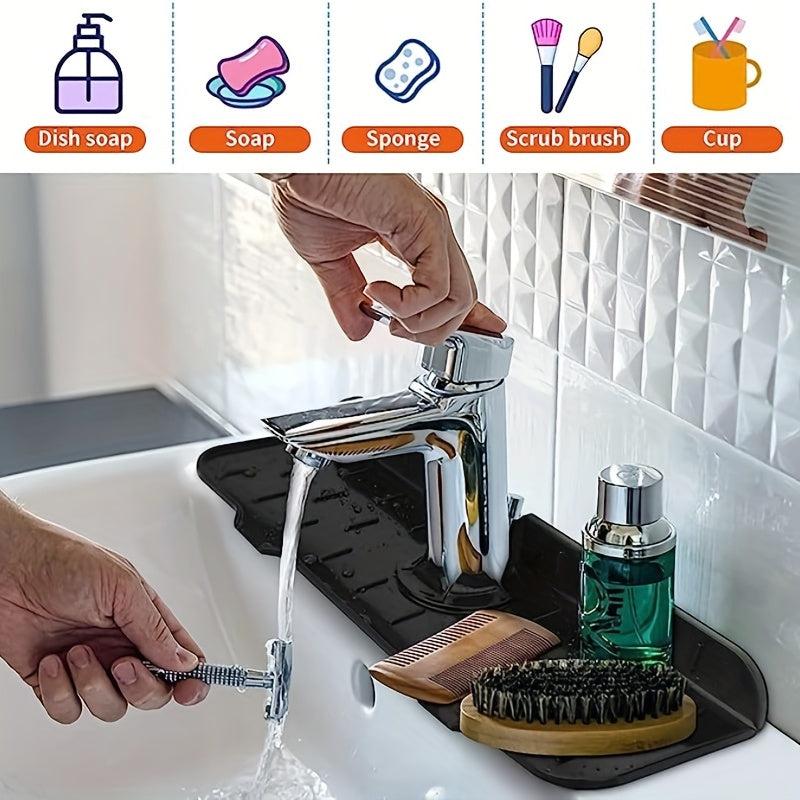 Silicone Sink Anti Splash Board Faucet Protector Drying Mat