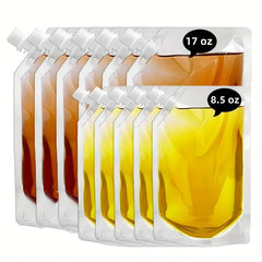 12pcs Concealable Reusable Cruise Sneak Flask Liquor Pouches 8oz 17oz