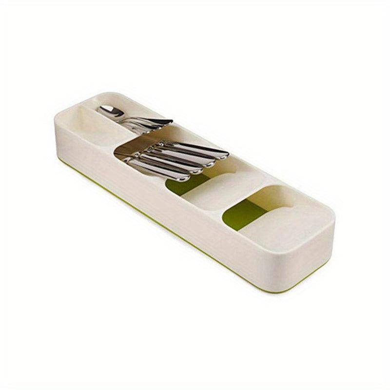 Silverware Organizer Drawer Tray Cutlery Spoon Fork Storage Box