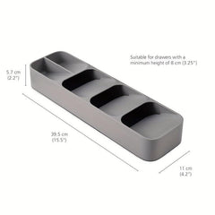 Silverware Organizer Drawer Tray Cutlery Spoon Fork Storage Box