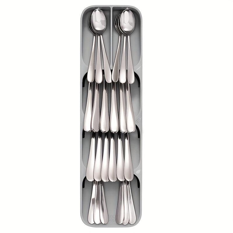 Silverware Organizer Drawer Tray Cutlery Spoon Fork Storage Box