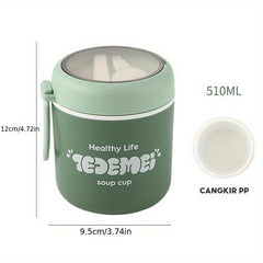 MINI Portable Breakfast Cup Leakproof Insulated Fresh-keeping Box