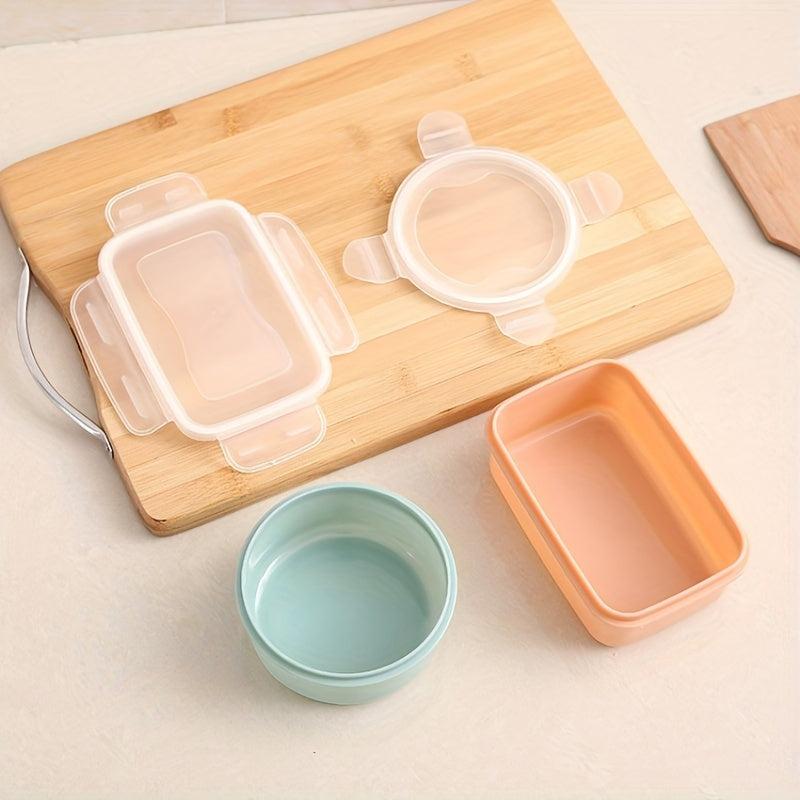Plastic Refrigerator Storage Box Fresh Keeping Container with Grids
