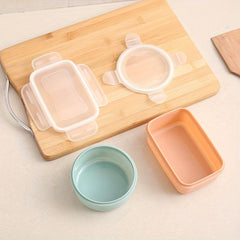 Plastic Refrigerator Storage Box Fresh Keeping Container with Grids