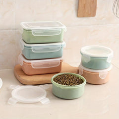 Plastic Refrigerator Storage Box Fresh Keeping Container with Grids