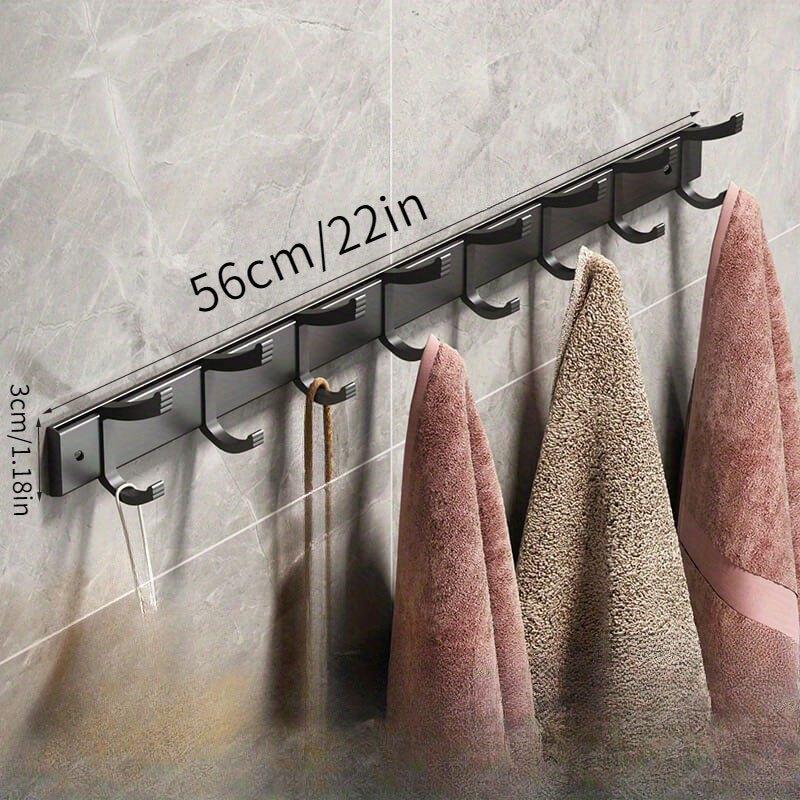 Kitchen Utensil Rack Wall Rod with 8 Hooks