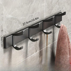 Kitchen Utensil Rack Wall Rod with 8 Hooks