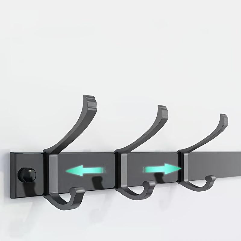 Kitchen Utensil Rack Wall Rod with 8 Hooks