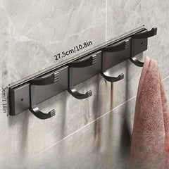 Kitchen Utensil Rack Wall Rod with 8 Hooks
