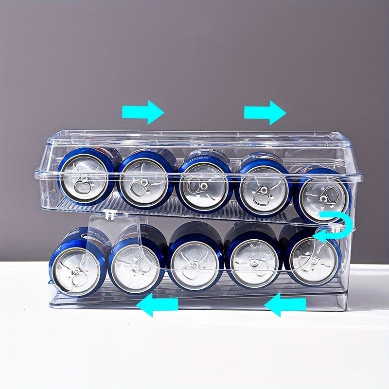 Refrigerator Beer Rack Beverage Organizer Double layer Storage Rack