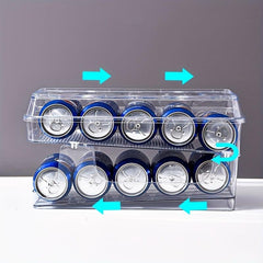 Refrigerator Beer Rack Beverage Organizer Double layer Storage Rack