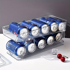 Refrigerator Beer Rack Beverage Organizer Double layer Storage Rack