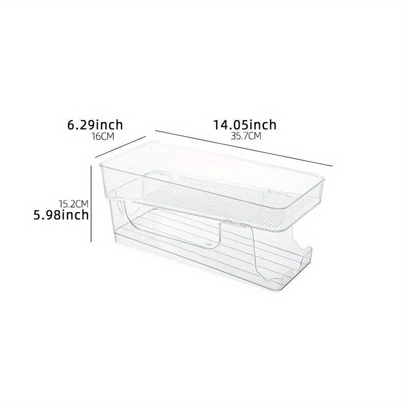 Refrigerator Beer Rack Beverage Organizer Double layer Storage Rack
