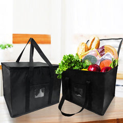 1pc Insulated Reusable Grocery Bags - 29.53L Lunch Tote Cooler Bag