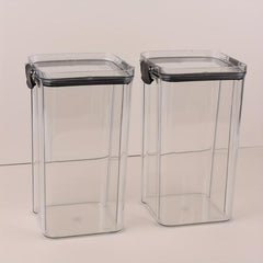 Airtight Food Jars for Freshness, Clear Storage Containers with Lids