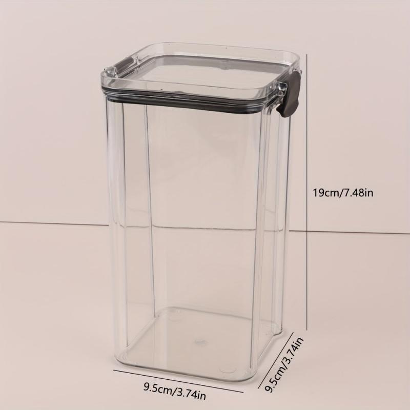 Airtight Food Jars for Freshness, Clear Storage Containers with Lids