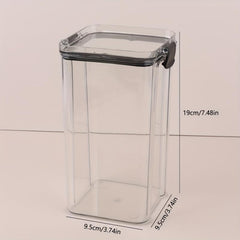 Airtight Food Jars for Freshness, Clear Storage Containers with Lids