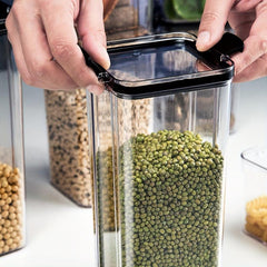 Airtight Food Jars for Freshness, Clear Storage Containers with Lids