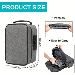 Smell Proof Bag with Combination Lock for Home and Travel