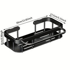 1pc Spice Rack Kitchen Condiment Shelf Bathroom Hole Toilet Storage Rack
