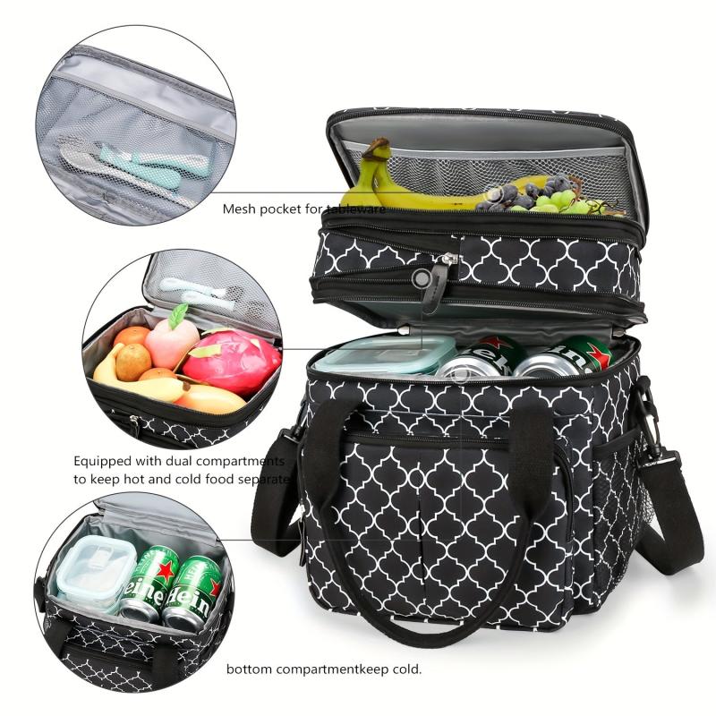 Insulated Leakproof Lunch Bag Multifunctional Reusable Box Office School Beach