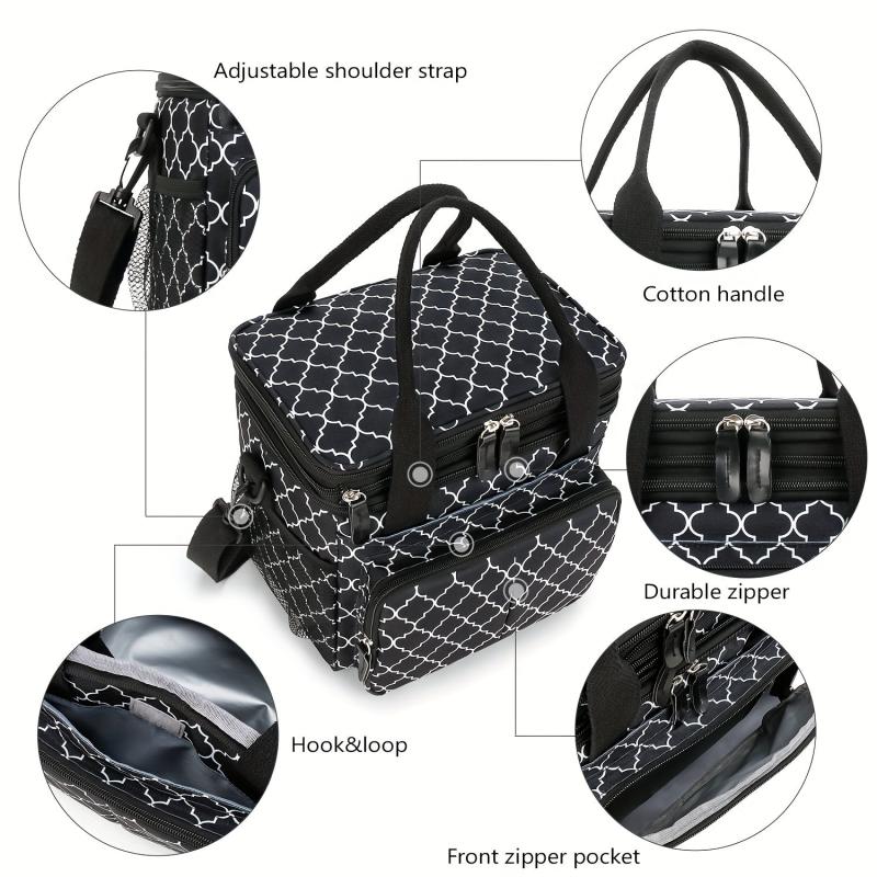 Insulated Leakproof Lunch Bag Multifunctional Reusable Box Office School Beach