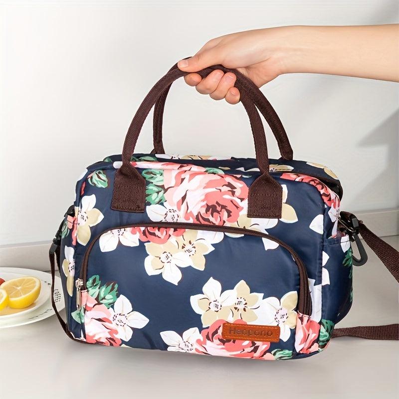 Insulated Leopard Lunch Bag for Women and Men Water Resistant Cooler Bag