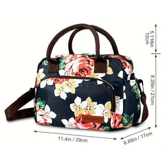 Insulated Leopard Lunch Bag for Women and Men Water Resistant Cooler Bag