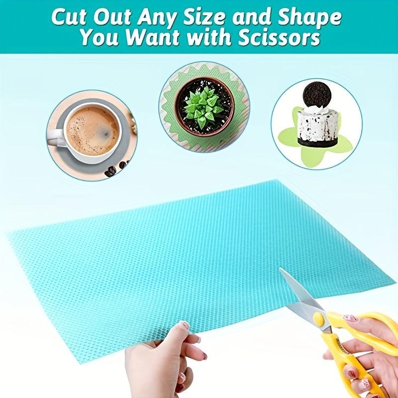 4pcs Non Slip Waterproof Refrigerator Mat Fridge Liner Mats Cover