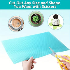 4pcs Non Slip Waterproof Refrigerator Mat Fridge Liner Mats Cover