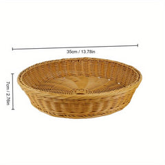 Rattan Basket for Fruit Bread Snack Picnic Home Kitchen Supplies Living Room