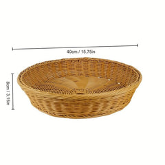 Rattan Basket for Fruit Bread Snack Picnic Home Kitchen Supplies Living Room