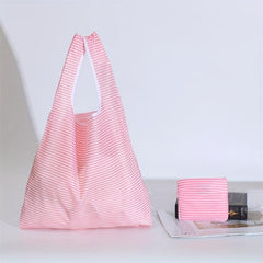 1pc Reusable Foldable Nylon Shopping Bag Waterproof Household Supplies