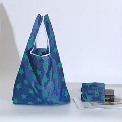 1pc Reusable Foldable Nylon Shopping Bag Waterproof Household Supplies