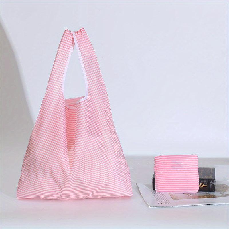 1pc Reusable Foldable Nylon Shopping Bag Waterproof Household Supplies