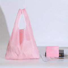 1pc Reusable Foldable Nylon Shopping Bag Waterproof Household Supplies