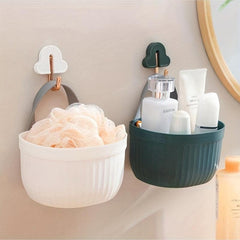 Kitchen Storage Basket Hanging Bathroom Storage Basket Soap Sponge Holder