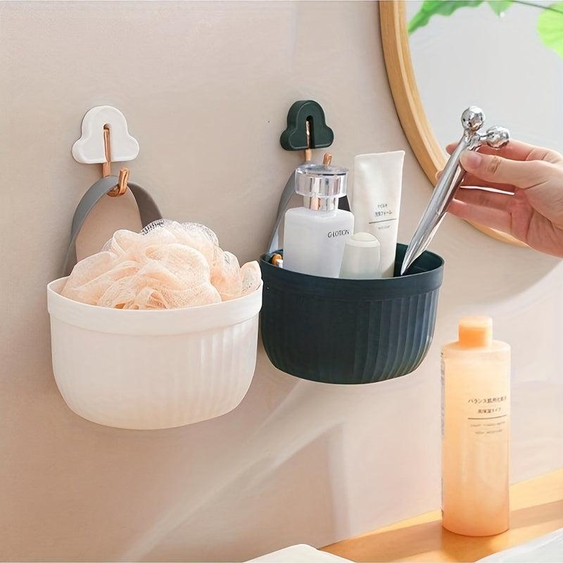 Kitchen Storage Basket Hanging Bathroom Storage Basket Soap Sponge Holder