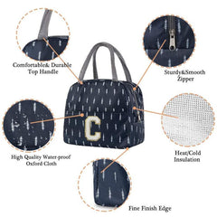 Thermal Lunch Bag Insulated Cooler Pouch Ice Pack Tote for Camping Picnic Beach