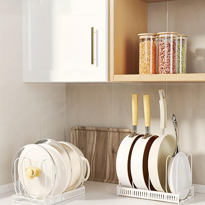 Telescopic Pot Rack Organizer for Kitchen Storage