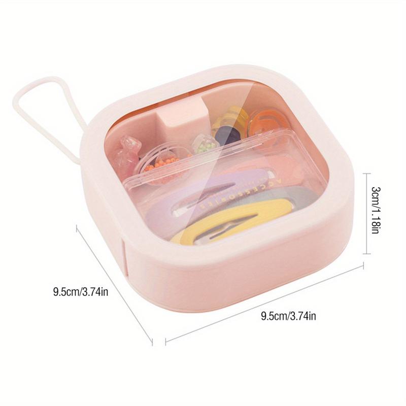 Portable Travel Storage Box for Snacks and Cosmetics