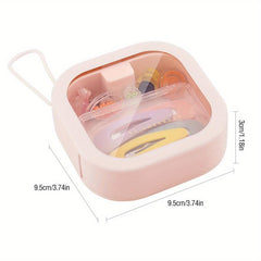 Portable Travel Storage Box for Snacks and Cosmetics