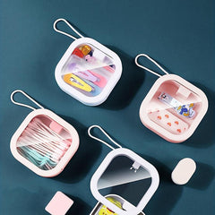 Portable Travel Storage Box for Snacks and Cosmetics