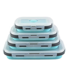 Collapsible Silicone Food Container Lunch Box - 4 Sizes