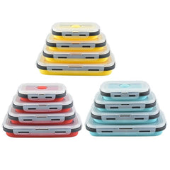 Collapsible Silicone Food Container Lunch Box - 4 Sizes