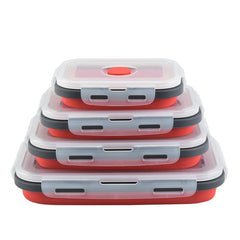 Collapsible Silicone Food Container Lunch Box - 4 Sizes