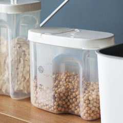 Clear Large Capacity Cereal Container for Rice Grains Flours