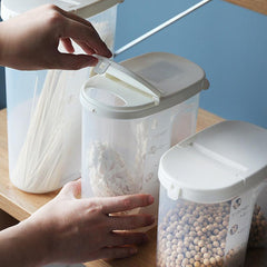 Clear Large Capacity Cereal Container for Rice Grains Flours